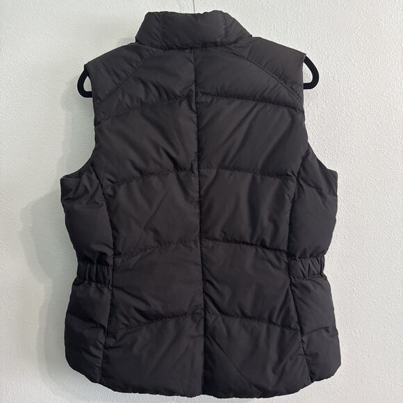 Eddie Bauer Vest Womens Medium Black Premium Goose Down Quilted Full Zip Active - Picture 3 of 4